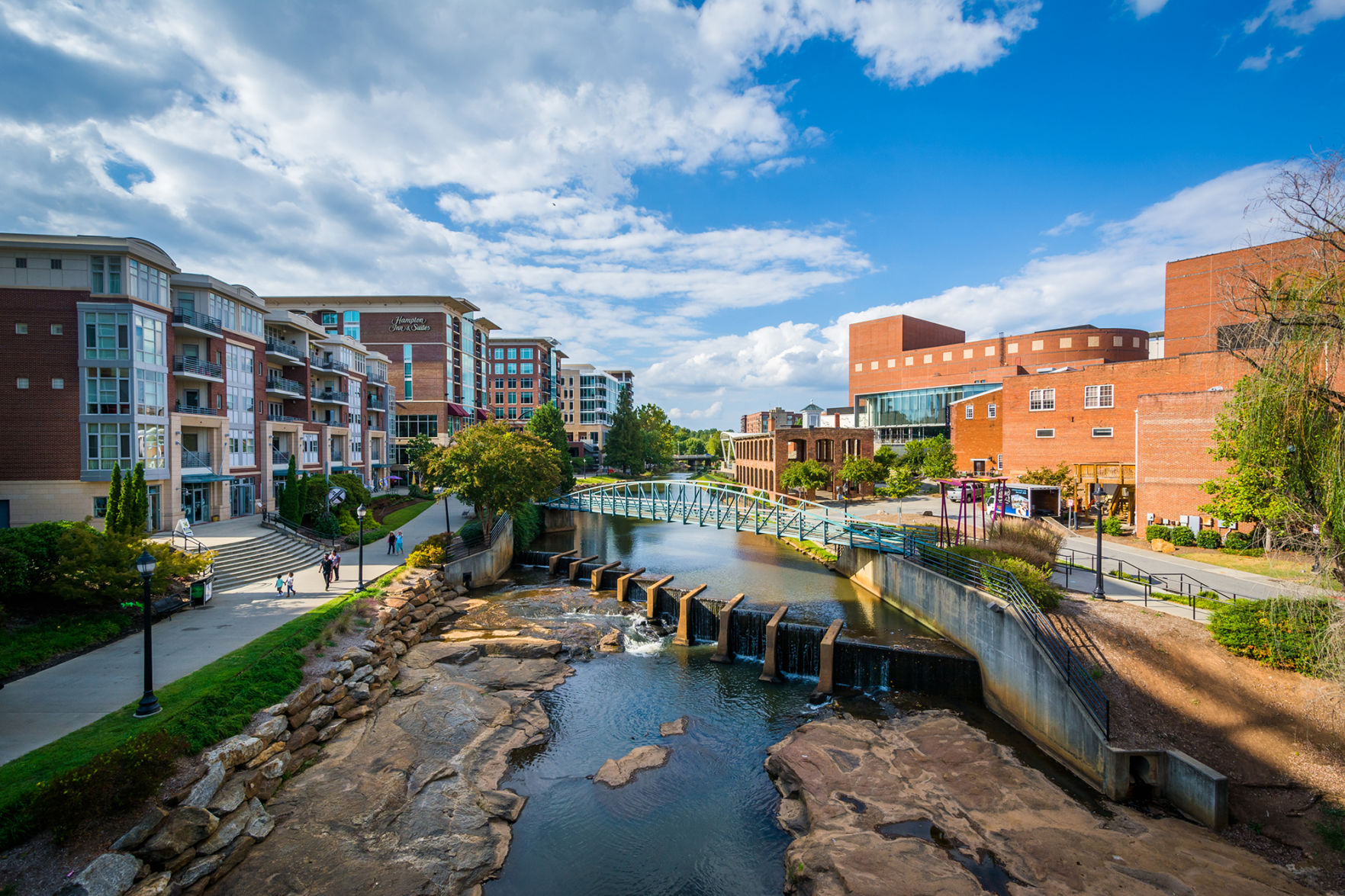 Greenville downtown Falls Park